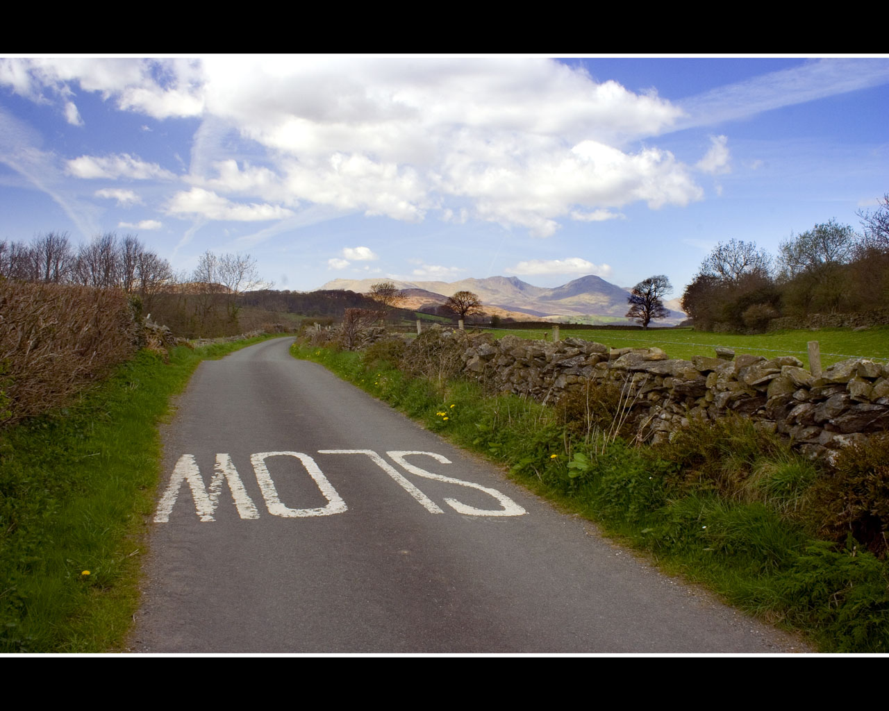 road path mountains free photo